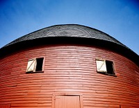 Round Barn, Arcadia, Oklahoma. Original image from <a href="https://www.rawpixel.com/search/carol%20m.%20highsmith?sort=curated&amp;page=1">Carol M. Highsmith</a>&rsquo;s America, Library of Congress collection. Digitally enhanced by rawpixel.