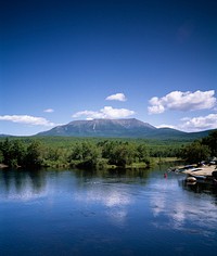 Mount Katahdin, Maine, Appalachian Trail. Original image from <a href="https://www.rawpixel.com/search/carol%20m.%20highsmith?sort=curated&amp;page=1">Carol M. Highsmith</a>&rsquo;s America, Library of Congress collection. Digitally enhanced by rawpixel.