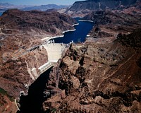 Above Hoover Dam near Boulder City, Nevada. Original image from <a href="https://www.rawpixel.com/search/carol%20m.%20highsmith?sort=curated&amp;page=1">Carol M. Highsmith</a>&rsquo;s America, Library of Congress collection. Digitally enhanced by rawpixel.