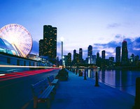 Chicago View. Original image from Carol M. Highsmith&rsquo;s America, Library of Congress collection. Digitally enhanced by rawpixel.