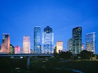 Houston, Texas skyline. Original image from Carol M. Highsmith&rsquo;s America, Library of Congress collection. Digitally enhanced by rawpixel.