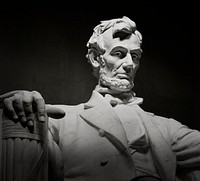 Lincoln Memorial statue by Daniel Chester French. Original image from <a href="https://www.rawpixel.com/search/carol%20m.%20highsmith?sort=curated&amp;page=1">Carol M. Highsmith</a>&rsquo;s America, Library of Congress collection. Digitally enhanced by rawpixel.