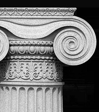 Column Detail, U.S. Treasury Building, Washington. Original image from <a href="https://www.rawpixel.com/search/carol%20m.%20highsmith?sort=curated&amp;page=1">Carol M. Highsmith</a>&rsquo;s America, Library of Congress collection. Digitally enhanced by rawpixel.