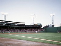 Fenway Park and the &#39;Green Monster,&#39; Boston. Original image from <a href="https://www.rawpixel.com/search/carol%20m.%20highsmith?sort=curated&amp;page=1">Carol M. Highsmith</a>&rsquo;s America, Library of Congress collection. Digitally enhanced by rawpixel.
