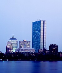 Boston View at Dusk. Original image from <a href="https://www.rawpixel.com/search/carol%20m.%20highsmith?sort=curated&amp;page=1">Carol M. Highsmith</a>&rsquo;s America, Library of Congress collection. Digitally enhanced by rawpixel.