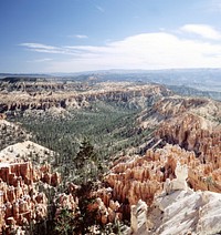Bryce Canyon National Park, Utah. Old Mammoth Road. Original image from <a href="https://www.rawpixel.com/search/carol%20m.%20highsmith?sort=curated&amp;page=1">Carol M. Highsmith</a>&rsquo;s America, Library of Congress collection. Digitally enhanced by rawpixel.