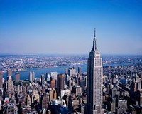 Empire State Building view of New York City. Original image from Carol M. Highsmith&rsquo;s America, Library of Congress collection. Digitally enhanced by rawpixel.