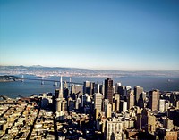 Aerial view of San Francisco. Image by <a href="https://www.rawpixel.com/search/carol%20m.%20highsmith?sort=curated&amp;page=1">Carol M. Highsmith</a>.<br /><br />Help Carol to photograph America by donating to the <a href="http://thisisamericafoundation.org/you-can-contribute">This is America Foundation</a>.