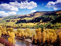 Colorado&#39;s Dolores River Valley in autumn - Original image from <a href="https://www.rawpixel.com/search/carol%20m.%20highsmith?sort=curated&amp;page=1">Carol M. Highsmith</a>&rsquo;s America, Library of Congress collection. Digitally enhanced by rawpixel