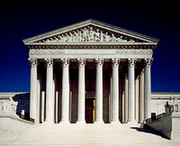 The Supreme Court Building on 1 First Street, NE. Original image from Carol M. Highsmith&rsquo;s America, Library of Congress collection. Digitally enhanced by rawpixel.