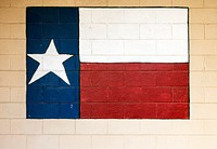 The flag of Texas, painted on the side of a bank building in Monahans. Original image from <a href="https://www.rawpixel.com/search/carol%20m.%20highsmith?sort=curated&amp;page=1">Carol M. Highsmith</a>&rsquo;s America, Library of Congress collection. Digitally enhanced by rawpixel.