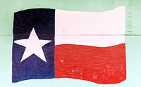 The flag of Texas, depicted on a downtown wall in Pecos, the seat of Reeves County, Texas. Original image from Carol M. Highsmith&rsquo;s America, Library of Congress collection. Digitally enhanced by rawpixel.