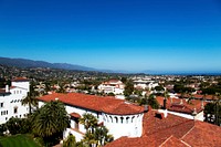 The Santa Barbara County Courthouse. Original image from <a href="https://www.rawpixel.com/search/carol%20m.%20highsmith?sort=curated&amp;page=1">Carol M. Highsmith</a>&rsquo;s America, Library of Congress collection. Digitally enhanced by rawpixel.