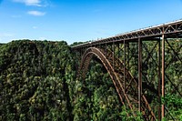 The New River Gorge Bridge. Original image from <a href="https://www.rawpixel.com/search/carol%20m.%20highsmith?sort=curated&amp;page=1">Carol M. Highsmith</a>&rsquo;s America, Library of Congress collection. Digitally enhanced by rawpixel.
