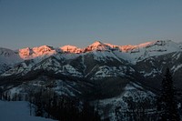 Mountain-sunset view from Telluride, once a mining boomtown and now a popular skiing destination in Colorado - Original image from <a href="https://www.rawpixel.com/search/carol%20m.%20highsmith?sort=curated&amp;page=1">Carol M. Highsmith</a>&rsquo;s America, Library of Congress collection. Digitally enhanced by rawpixel.