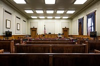 Courtroom in the Federal Building and U.S.Courthouse built by architect Henry B. Carter in 1938. Original image from Carol M. Highsmith&rsquo;s America, Library of Congress collection. Digitally enhanced by rawpixel.