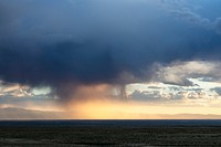 A storm brews over the sagebrush near Great Sand Dunes National Park and Preserve in Alamosa County, Colorado. Original image from <a href="https://www.rawpixel.com/search/carol%20m.%20highsmith?sort=curated&amp;page=1">Carol M. Highsmith</a>&rsquo;s America, Library of Congress collection. Digitally enhanced by rawpixel.