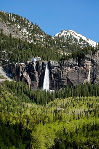 Bridal Veil Falls, Colorado USA - Original image from <a href="https://www.rawpixel.com/search/carol%20m.%20highsmith?sort=curated&amp;page=1">Carol M. Highsmith</a>&rsquo;s America, Library of Congress collection. Digitally enhanced by rawpixel.