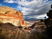 Scenery at Colorado National Monument, USA - Original image from <a href="https://www.rawpixel.com/search/carol%20m.%20highsmith?sort=curated&amp;page=1">Carol M. Highsmith</a>&rsquo;s America, Library of Congress collection. Digitally enhanced by rawpixel
