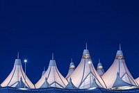 Denver International Airport's peaked roof, outside Denver, Colorado, designed by Fentress Bradburn Architects.Original image from Carol M. Highsmith&rsquo;s America, Library of Congress collection. Digitally enhanced by rawpixel