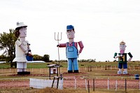 The Tin Family, Enchanted Highway, Regent, North Dakota (2005) by Carol M. Highsmith. Original image from Library of Congress. Digitally enhanced by rawpixel.