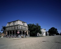 Carroll House, a hotel in Fullerton, North Dakota (1980-2006) by <a href="https://www.rawpixel.com/search/carol%20m.%20highsmith?sort=curated&amp;page=1">Carol M. Highsmith</a>. Original image from Library of Congress. Digitally enhanced by rawpixel.