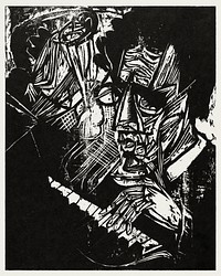 Composer Klemperer (1916) print in high resolution by Ernst Ludwig Kirchner. Original from The National Gallery of Art. Digitally enhanced by rawpixel.