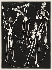 Feelings (1937) print in high resolution by Ernst Ludwig Kirchner. Original from The National Gallery of Art. Digitally enhanced by rawpixel.