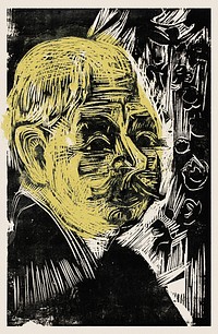 Portrait of Dr. Spengler (Bildnis Dr. Spengler) (1919) print in high resolution by <a href="https://www.rawpixel.com/search/Ernst%20Ludwig%20Kirchner?sort=curated&amp;page=1&amp;topic_group=_my_topics">Ernst Ludwig Kirchner</a>. Original from The Los Angeles County Museum of Art. Digitally enhanced by rawpixel.