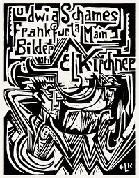 Ludwig Schames, Frankfurt am Main (1919) print in high resolution by <a href="https://www.rawpixel.com/search/Ernst%20Ludwig%20Kirchner?sort=curated&amp;page=1&amp;topic_group=_my_topics">Ernst Ludwig Kirchner</a>. Original from The Los Angeles County Museum of Art. Digitally enhanced by rawpixel.