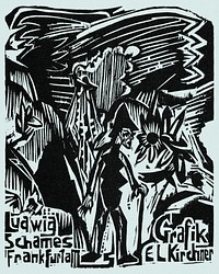Ludwig Schames, Frankfurt am (1920) print in high resolution by <a href="https://www.rawpixel.com/search/Ernst%20Ludwig%20Kirchner?sort=curated&amp;page=1&amp;topic_group=_my_topics">Ernst Ludwig Kirchner</a>. Original from The Los Angeles County Museum of Art. Digitally enhanced by rawpixel.