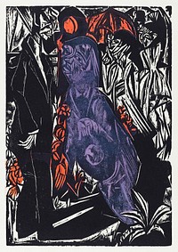 Peter Schlemihl&#39;s Wondrous Story: The Sale of His Shadow (1915) print in high resolution by <a href="https://www.rawpixel.com/search/Ernst%20Ludwig%20Kirchner?sort=curated&amp;page=1&amp;topic_group=_my_topics">Ernst Ludwig Kirchner</a>. Original from The National Gallery of Art. Digitally enhanced by rawpixel.
