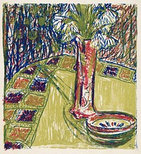 Still Life (1907) print in high resolution by Ernst Ludwig Kirchner. Original from The National Gallery of Art. Digitally enhanced by rawpixel.