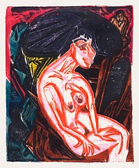 Peter Schlemihl's Wondrous Story: The Beloved (1915) print in high resolution by Ernst Ludwig Kirchner. Original from The National Gallery of Art. Digitally enhanced by rawpixel.