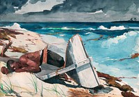 After the Hurricane, Bahamas (1899) by <a href="https://www.rawpixel.com/search/Winslow%20Homer?sort=curated&amp;page=1&amp;topic_group=_my_topics">Winslow Homer</a>. Original from The Smithsonian Institution. Digitally enhanced by rawpixel.