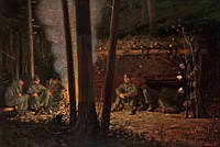 In Front of Yorktown (ca.1863&ndash;66) by <a href="https://www.rawpixel.com/search/Winslow%20Homer?sort=curated&amp;page=1&amp;topic_group=_my_topics">Winslow Homer</a>. Original from Yale University Art Gallery. Digitally enhanced by rawpixel.