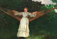 Summer Afternoon (1872) by <a href="https://www.rawpixel.com/search/Winslow%20Homer?sort=curated&amp;page=1&amp;topic_group=_my_topics">Winslow Homer</a>. Original from The Smithsonian. Digitally enhanced by rawpixel.