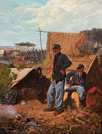 Home, Sweet Home (ca.1863) by <a href="https://www.rawpixel.com/search/Winslow%20Homer?sort=curated&amp;page=1&amp;topic_group=_my_topics">Winslow Homer</a>. Original from The National Gallery of Art. Digitally enhanced by rawpixel.