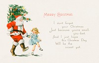 Merry Christmas (1921) from The Miriam And Ira D. Wallach Division Of Art, Prints and Photographs: Picture Collection published by <a href="https://www.rawpixel.com/search/Gibson%20Art%20Company?sort=curated&amp;page=1">Gibson Art Company</a>. Original From The New York Public Library. Digitally enhanced by rawpixel.