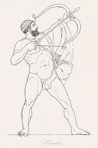 Vintage illustration of Hercules