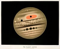 The planet Jupiter from the Trouvelot<br />astronomical drawings (1881-1882) by <a href="https://www.rawpixel.com/search/etienne%20leopold%20trouvelot?&amp;page=1">E. L. Trouvelot</a> (1827-1895). Original from The New York Public Library. Digitally enhanced by rawpixel.