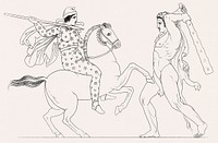 Hercules & Hippolita from An illustration of the Egyptian, Grecian and Roman costumes by Thomas Baxter (1782&ndash;1821). Original from The New York Public Library. Digitally enhanced by rawpixel.