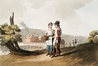 Illustration of factory children from The Costume of Yorkshire (1814) by George Walker (1781-1856). Original from The New York Public Library. Digitally enhanced by rawpixel.