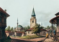 Kaskerat from Views in the Ottoman Dominions, in Europe, in Asia, and some of the Mediterranean islands (1810) illustrated by <a href="https://www.rawpixel.com/search/Luigi%20Mayer?&amp;page=1">Luigi Mayer</a> (1755-1803).