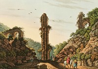 Ancient Aqueduct in Samos from Views in the Ottoman Dominions, in Europe, in Asia, and some of the Mediterranean islands (1810) illustrated by Luigi Mayer (1755-1803).