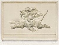 Cupid and panther from the Industrial arts of the Nineteenth Century (1851-1853) by <a href="https://www.rawpixel.com/search/Sir%20Matthew%20Digby%20wyatt?">Sir Matthew Digby wyatt</a> (1820-1877).