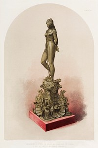 &quot;Andromeda&quot; a statue in bronze from the Industrial arts of the Nineteenth Century (1851-1853) by <a href="https://www.rawpixel.com/search/Sir%20Matthew%20Digby%20wyatt?">Sir Matthew Digby wyatt</a> (1820-1877).