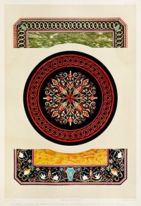 Florentine mosaic from the Industrial arts of the Nineteenth Century (1851-1853) by Sir Matthew Digby wyatt (1820-1877).