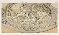 Portion of a shield in silver from the Industrial arts of the Nineteenth Century (1851-1853) by <a href="https://www.rawpixel.com/search/Sir%20Matthew%20Digby%20wyatt?">Sir Matthew Digby wyatt</a> (1820-1877).