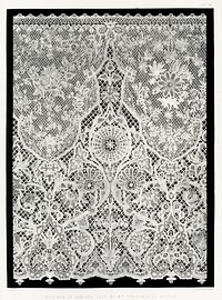 Specimen of Honiton lace from the Industrial arts of the Nineteenth Century (1851-1853) by Sir Matthew Digby wyatt (1820-1877).